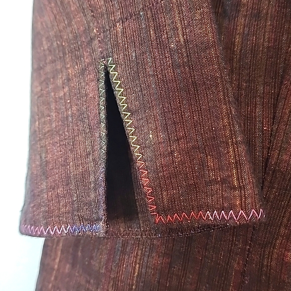 MY WAY Women's Brown, Linen/Cotton Pants Suit.  Size US 8. UK 12 - Picture 15 of 16